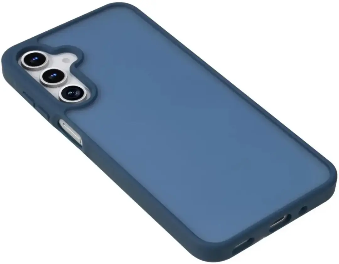 Selected Hoesje Samsung Galaxy A18 - Matte Back Cover Donkerblauw - afbeelding 3 van 6