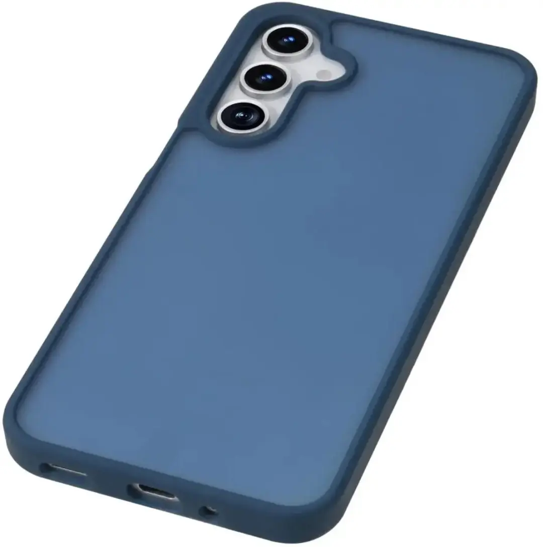 Selected Hoesje Samsung Galaxy A18 - Matte Back Cover Donkerblauw - afbeelding 2 van 6