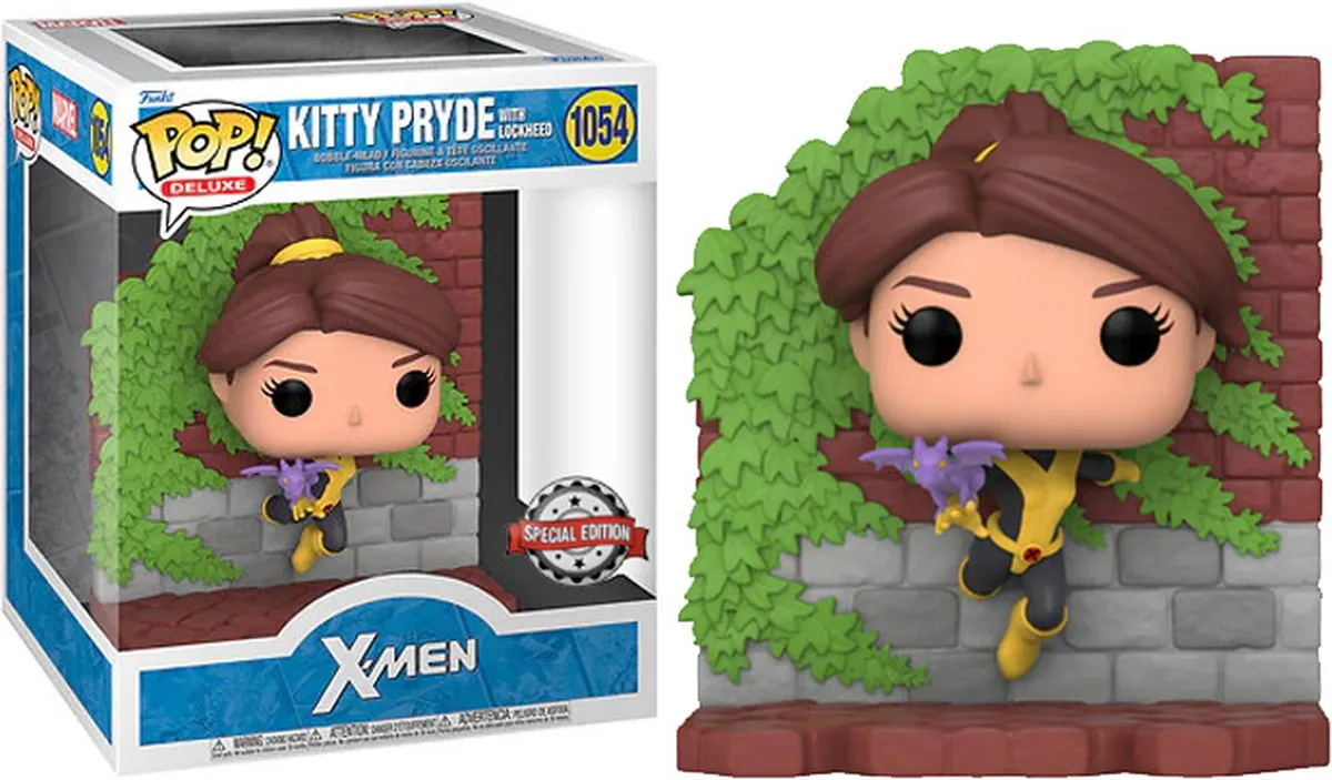 Marvel Funko POP! Deluxe X-Men Kitty Pryde met Lockheed - Multicolor