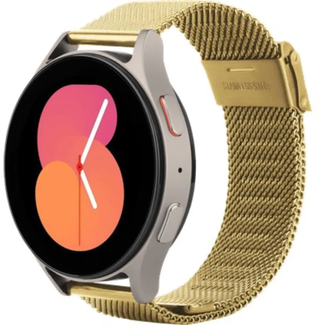 Just in Case horlogebandje geschikt voor Samsung Galaxy Watch Bandje (Silksteel)