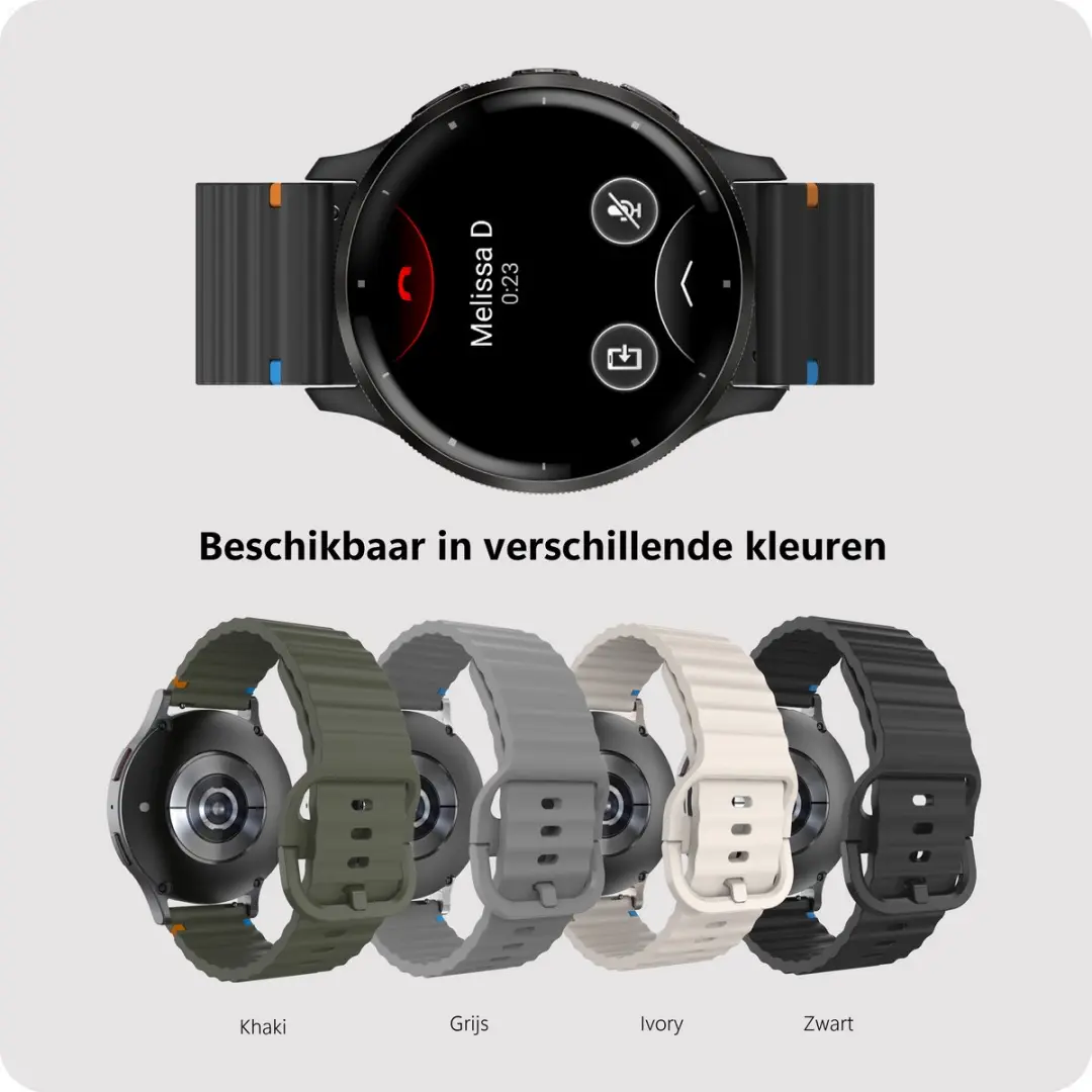 Just in Case Garmin Venu 3 Horlogebandje ActiveFlex - 45mm - Zwart - afbeelding 2 van 6