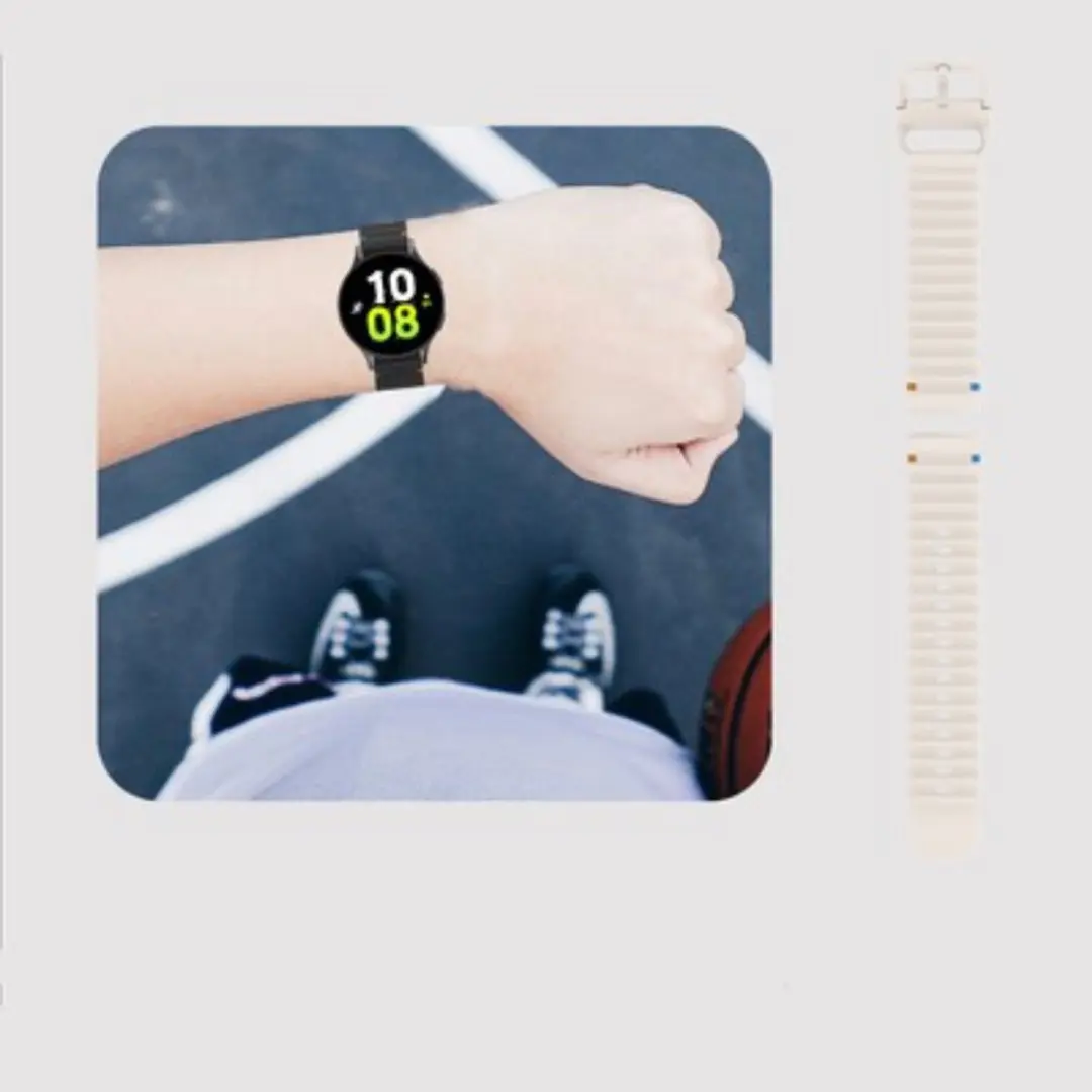 Just in Case Garmin Venu 3 Horlogebandje ActiveFlex - 45mm - Wit - afbeelding 5 van 6