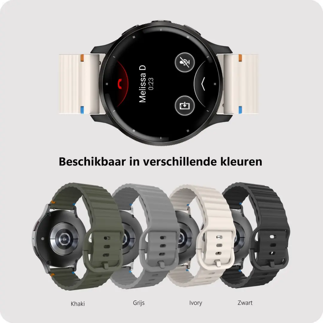 Just in Case Garmin Venu 3 Horlogebandje ActiveFlex - 45mm - Wit - afbeelding 4 van 6