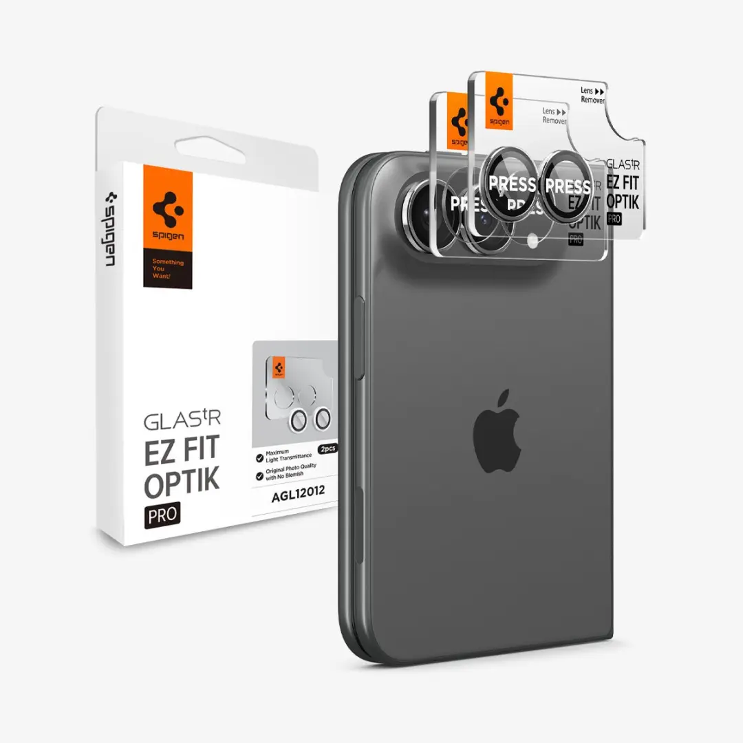 Spigen Optik EZ Fit iPhone Camera Beschermer - 2 Stuks - Wit