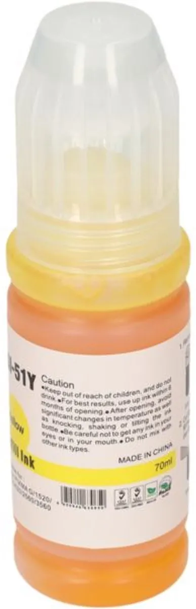 PrintAbout GI-51Y Inktcartridge Geel - 7700 pagina's