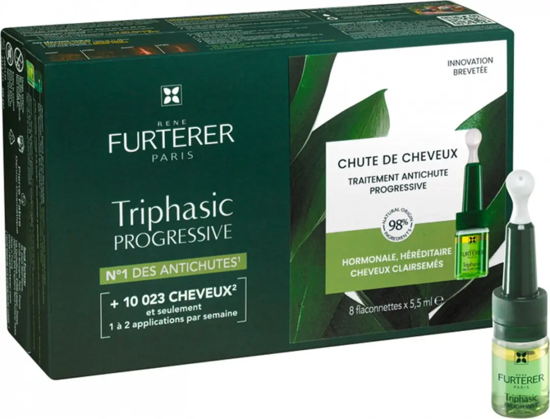 Rene Furterer Triphasic Progressive Ritual Anti Caída 8x5,5ml