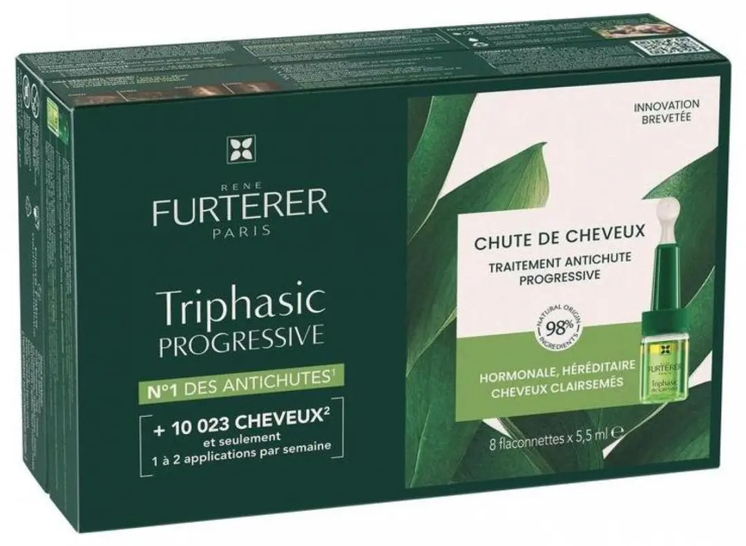 Rene Furterer Triphasic Progressive Ritual Anti Caída 8x5,5ml