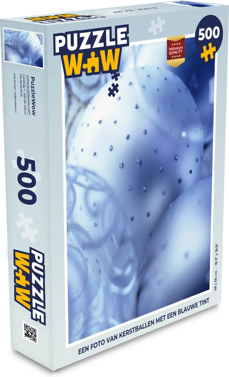 PuzzleWow Kerstballen Legpuzzel 500 Stuks - Multicolor