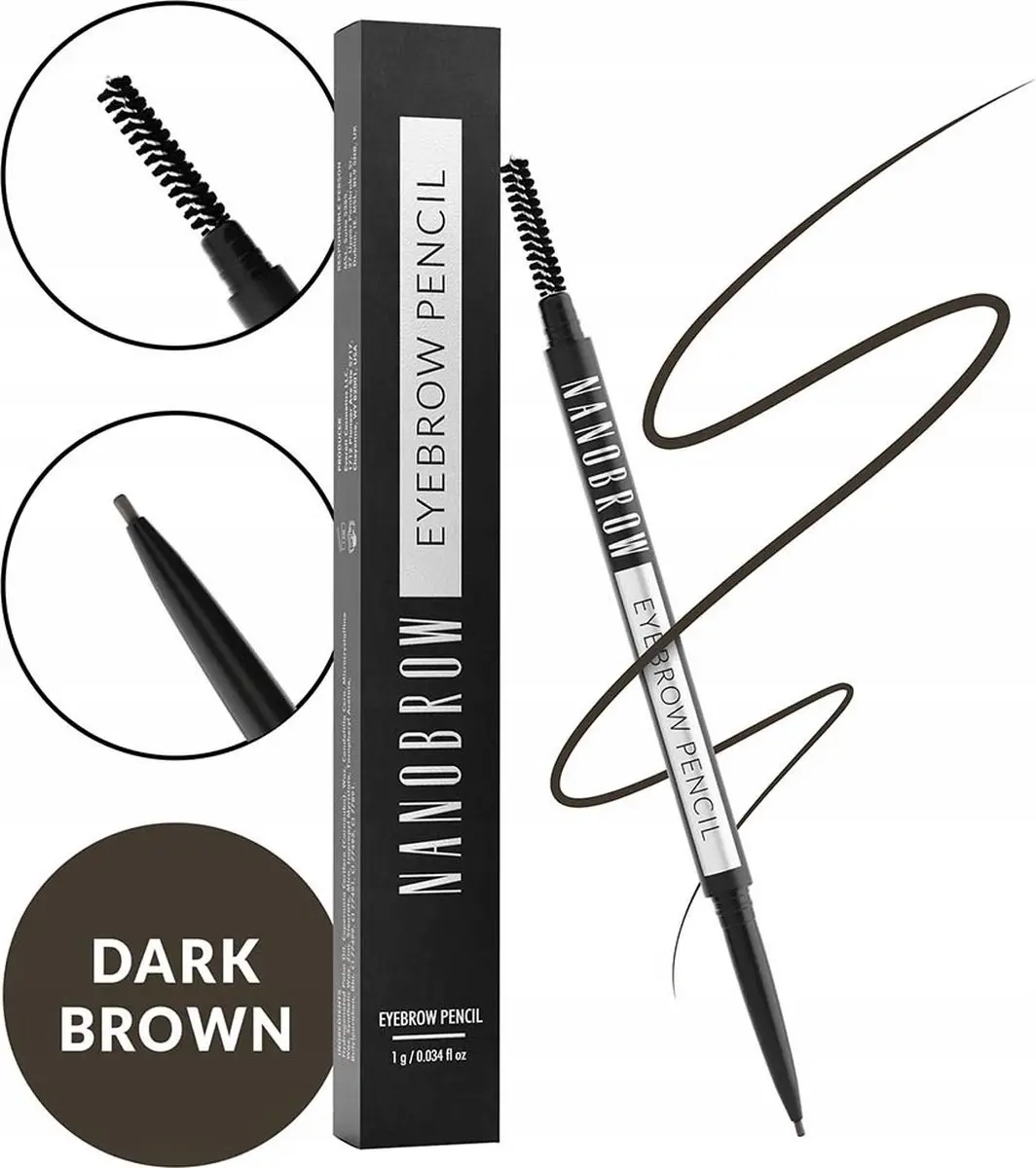 Nanobrow Dark Brown Wenkbrauwpotlood 1g
