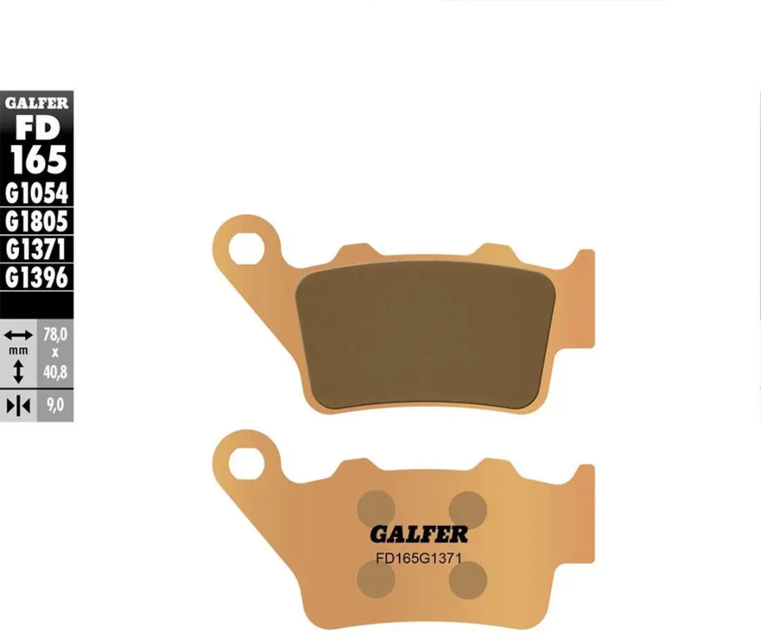 Galfer Street FD165G1371 Remblokken - Goud - afbeelding 2 van 4