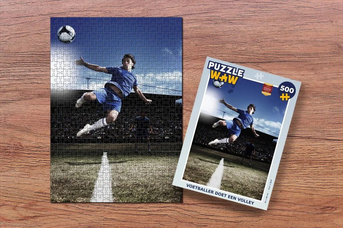 PuzzleWow Voetballer Legpuzzel 500 Stuks