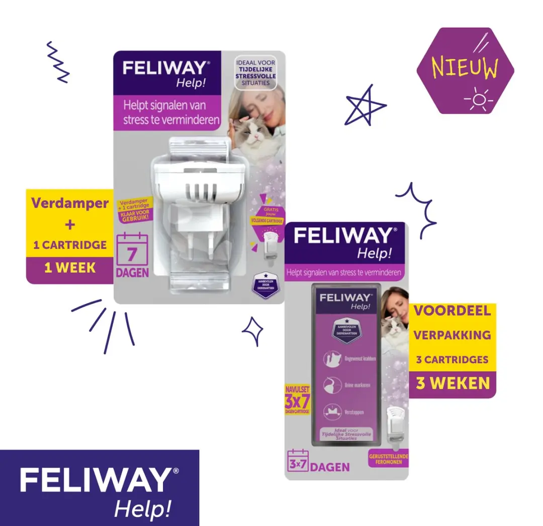 Feliway Help! Verdamper + Cartridge Kat - 7 dagen