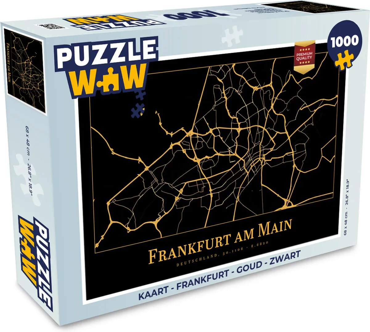 PuzzleWow Frankfurt Legpuzzel 1000 Stuks