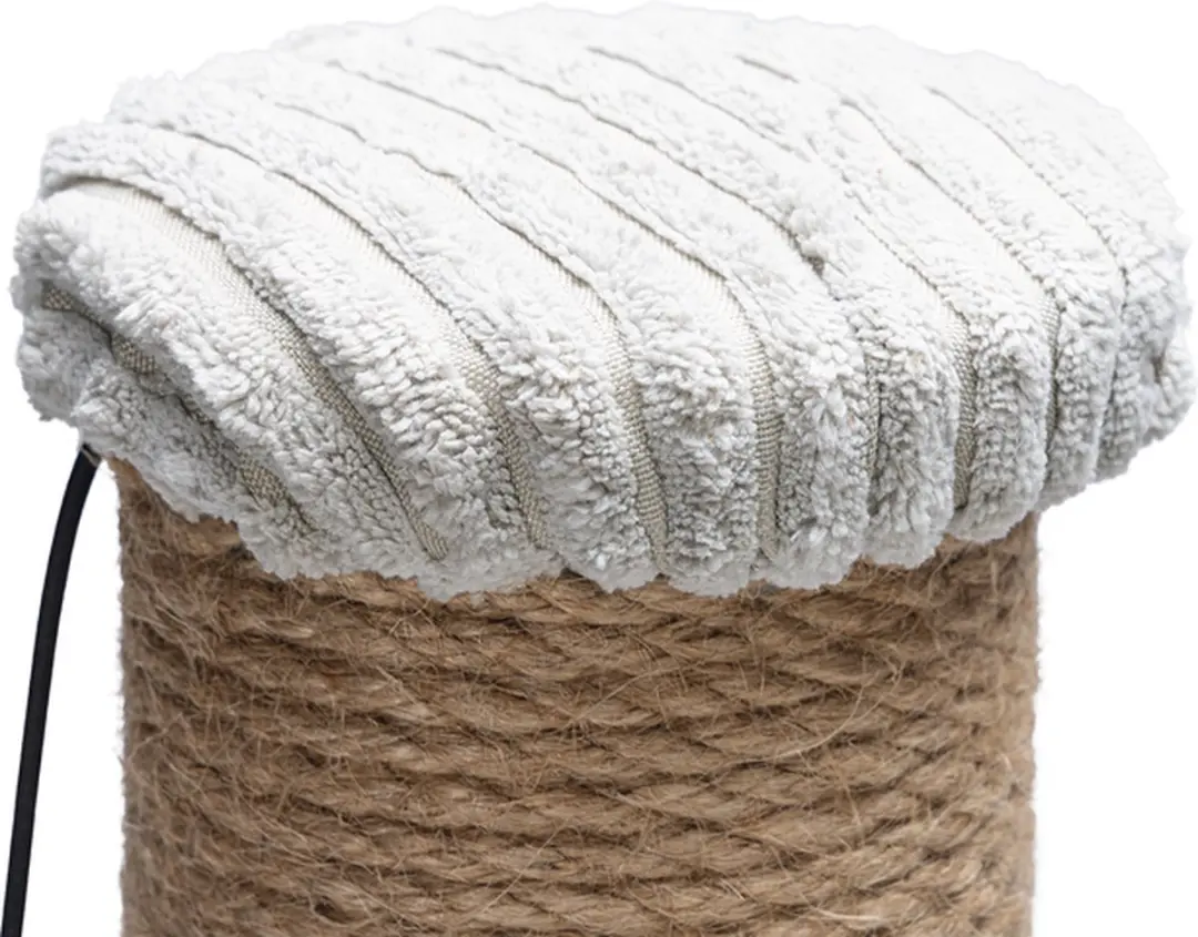 Designed by Lotte Krabpaal Ribbed - Lichtgrijs 41x41x70cm