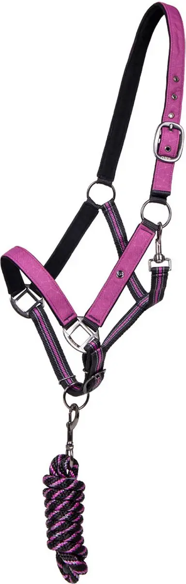 Qhp Halsterset Turnout Roze