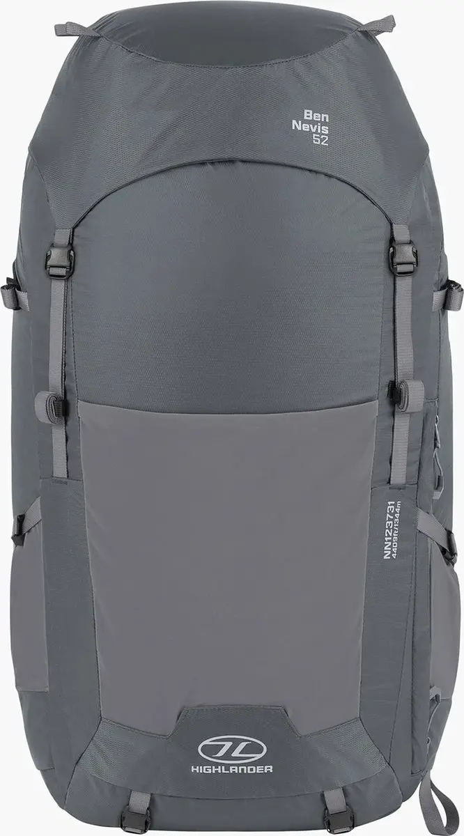 Highlander New Ben Nevis Trekkingrugzak 52L - Grijs