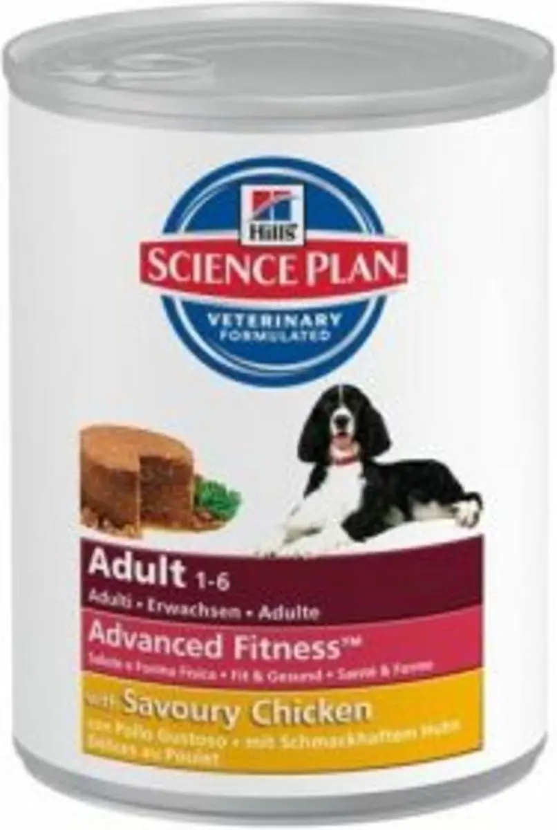 Hill's Science Plan Adult Hondenvoer Blik Kip - 370g - 12 Stuks - afbeelding 2 van 2