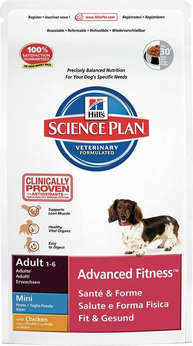 Hill's Science Plan Canine Adult Advanced Fitness Mini Kip 3 kg