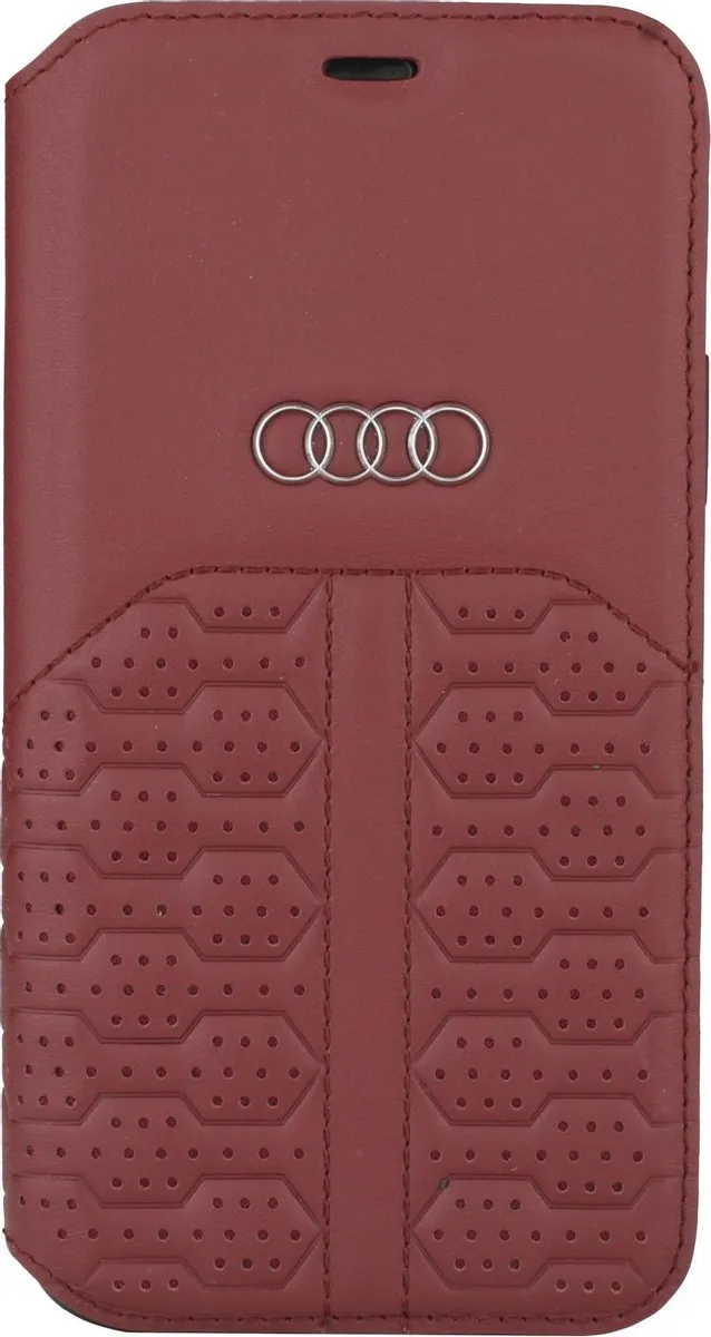 Audi A6 Hoesje iPhone 12 Mini - Merlot - Genuine Leather AU-TPUFCIP12-A6/D2-MT