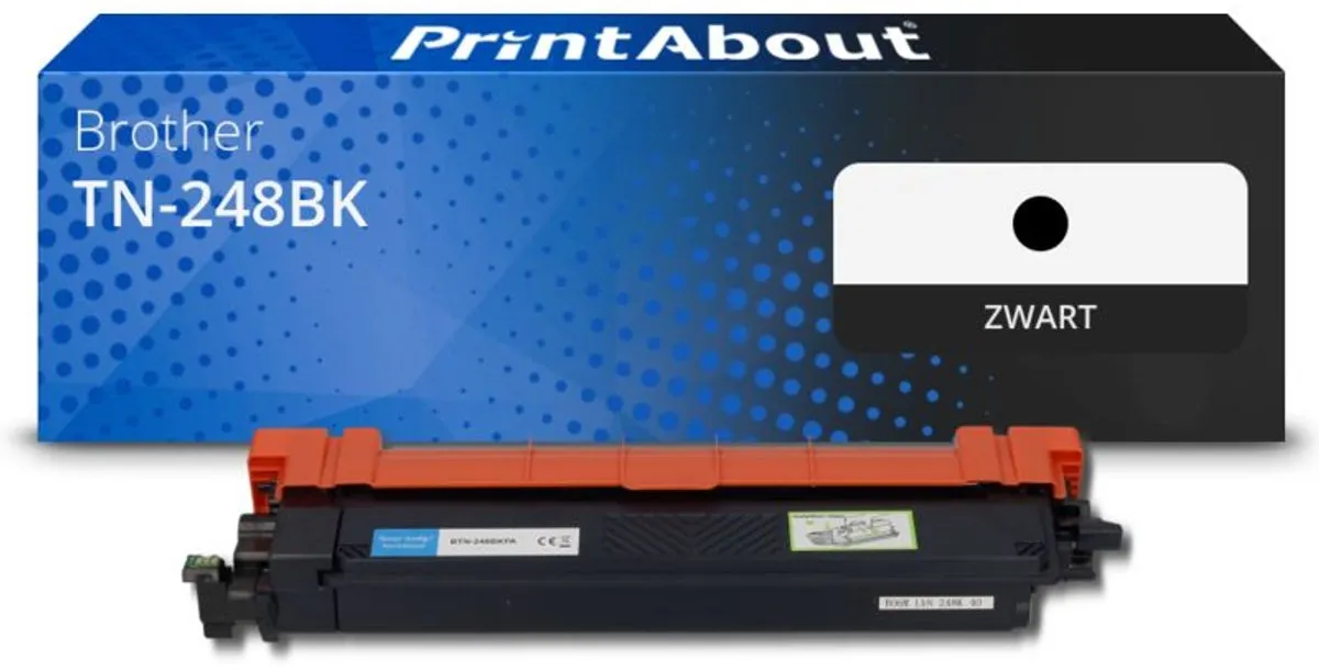 PrintAbout Toner TN-248BK - Zwart - 1.100 pagina's