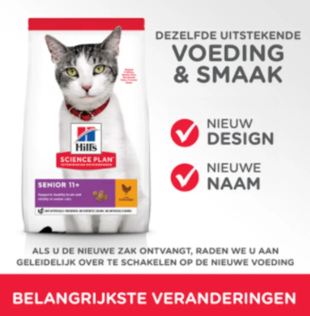 Hill's Science Plan Senior 11+ Kip Kattenvoer - 12 kg