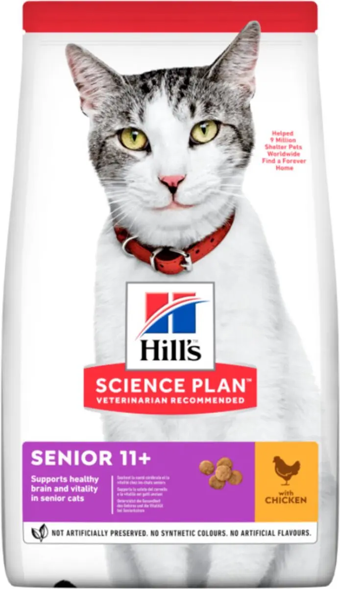 Hill's Science Plan Senior 11+ Kip Kattenvoer