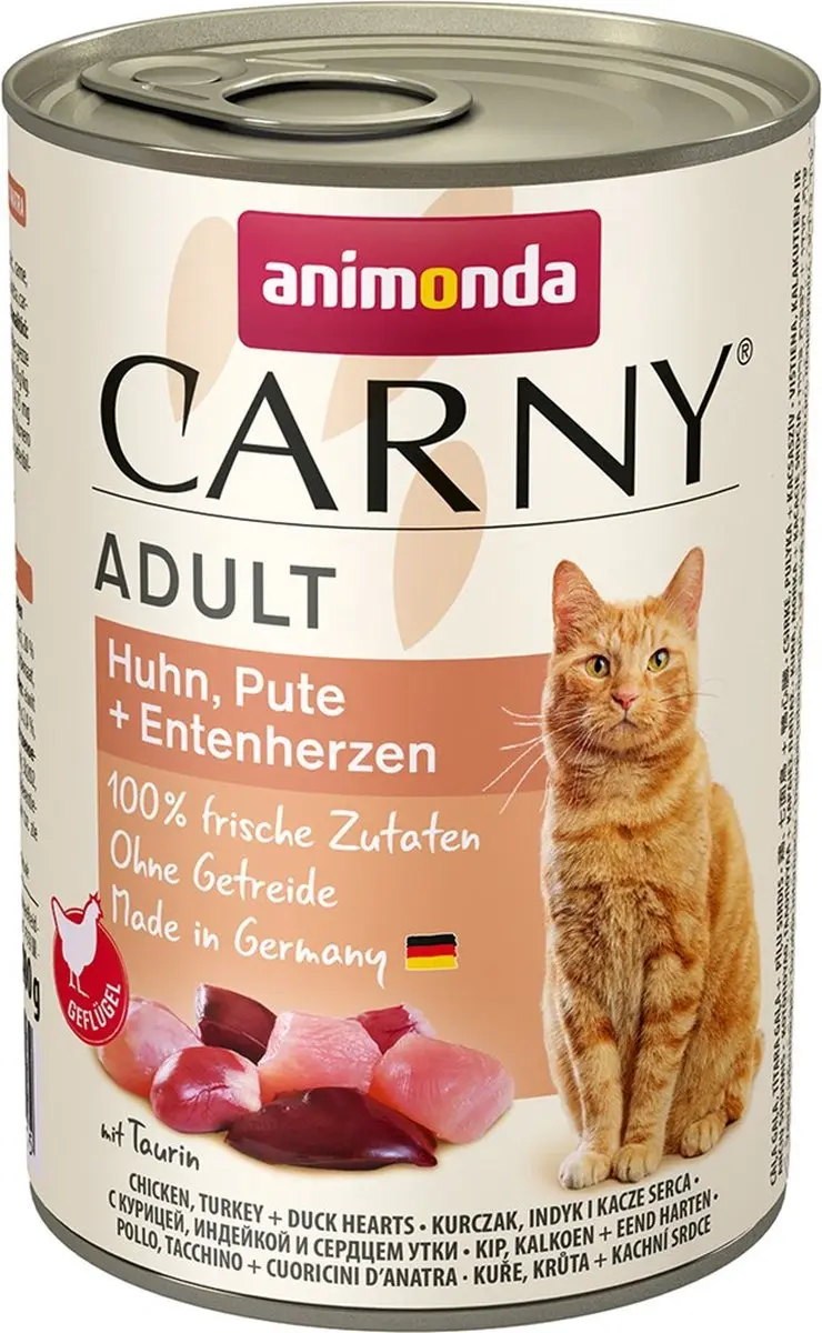 Animonda Carny Chicken/Turkey/Duck Hartjes 400g