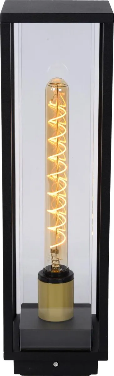 Lucide Laurens Sokkellamp E27 - IP54 - Zwart