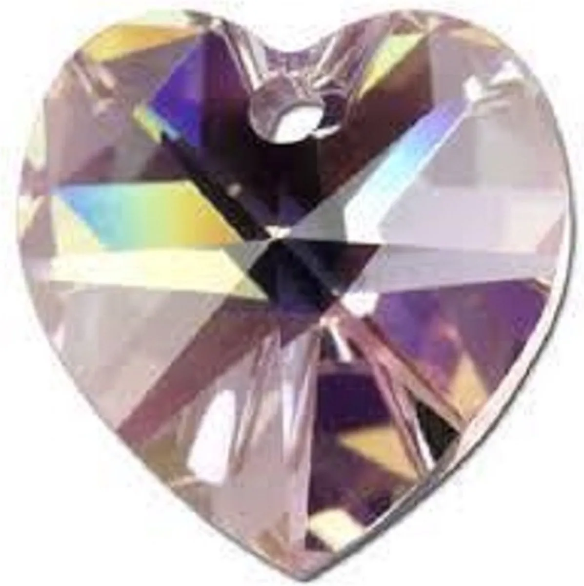 Swarovski Elements Hart 18x18mm Light Amethyst AB