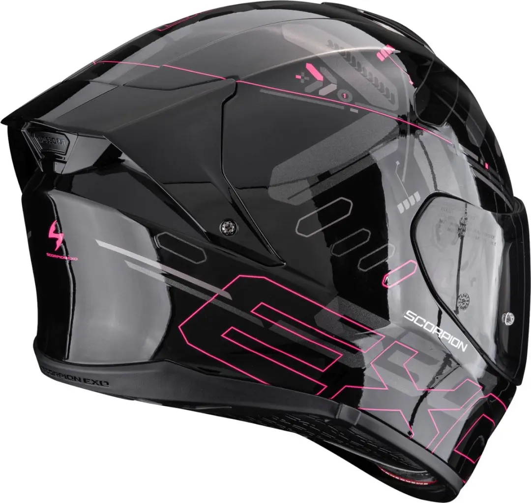 Scorpion Exo-530 Air Integraalhelm - XXXS - Zwart/roze - afbeelding 3 van 3