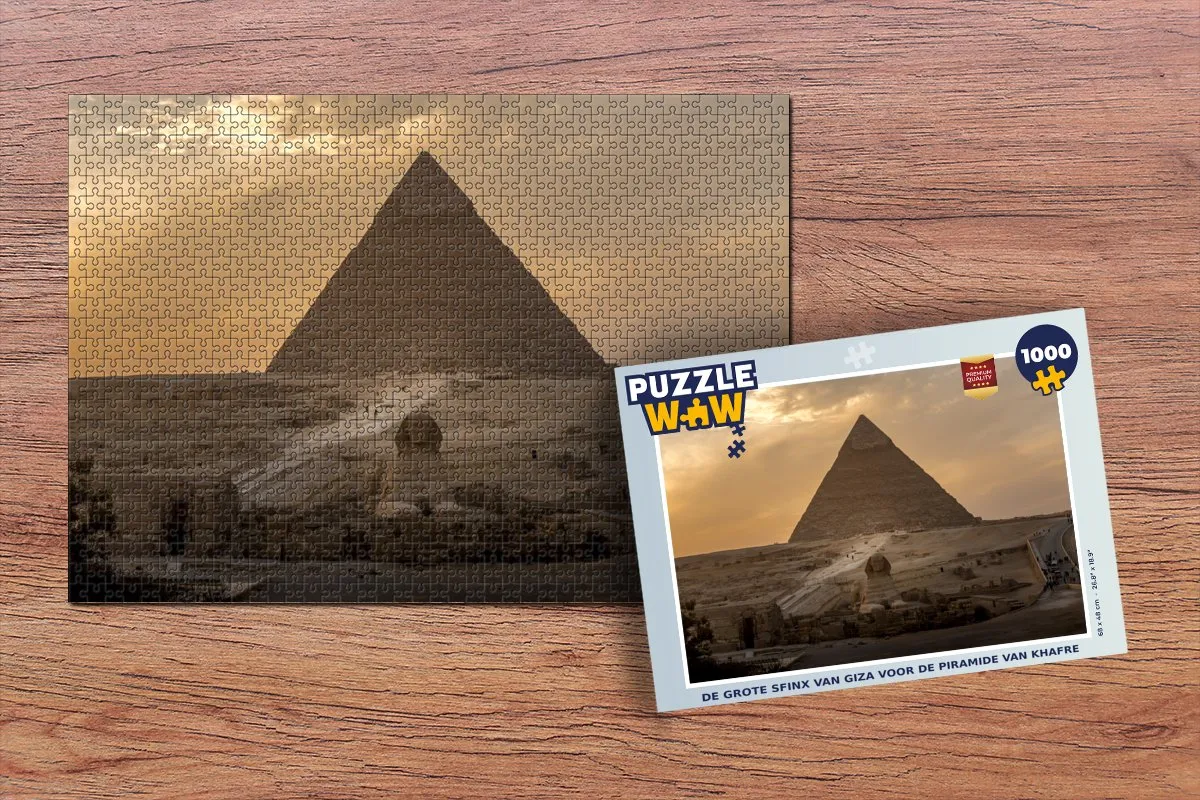 PuzzleWow De Grote Sfinx van Giza Legpuzzel 1000 Stuks - Multicolor