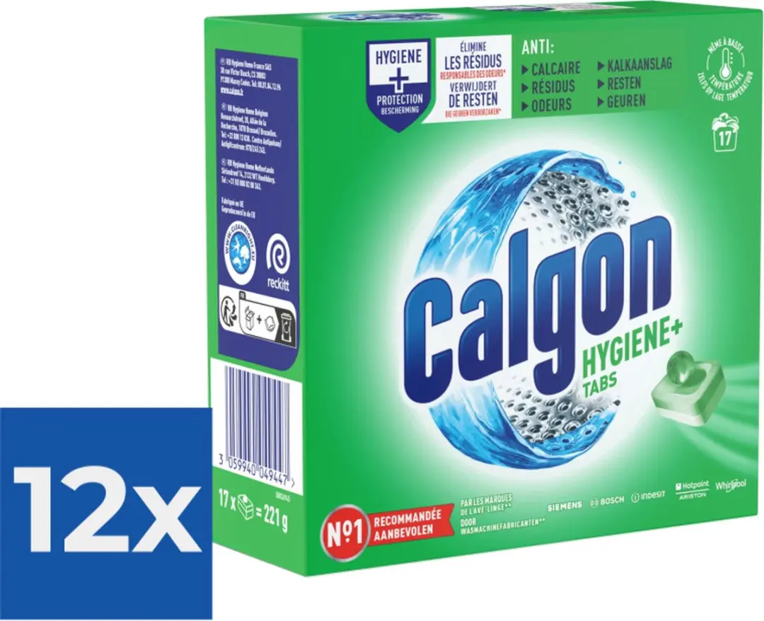 Calgon Wasmiddel tabs Hygiëne+