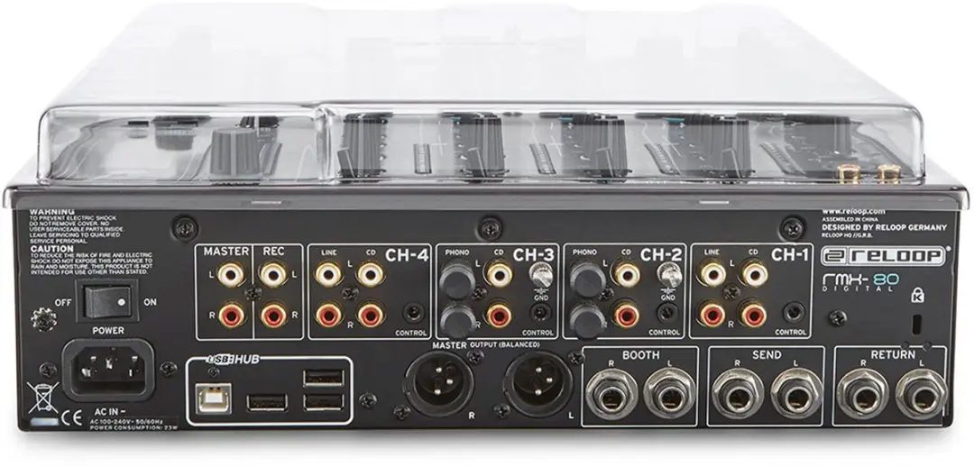 Decksaver Reloop RMX 90/80/60 Cover - Transparant - afbeelding 2 van 5