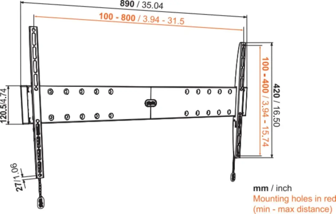 Vogel's Flat 40-80 TV Steun 8034000 - Zwart - afbeelding 2 van 3