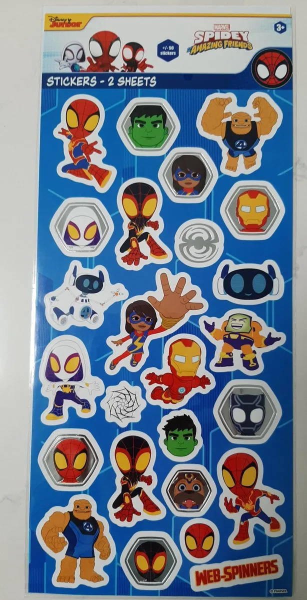Marvel Spidey and Amazing Friends Stickers