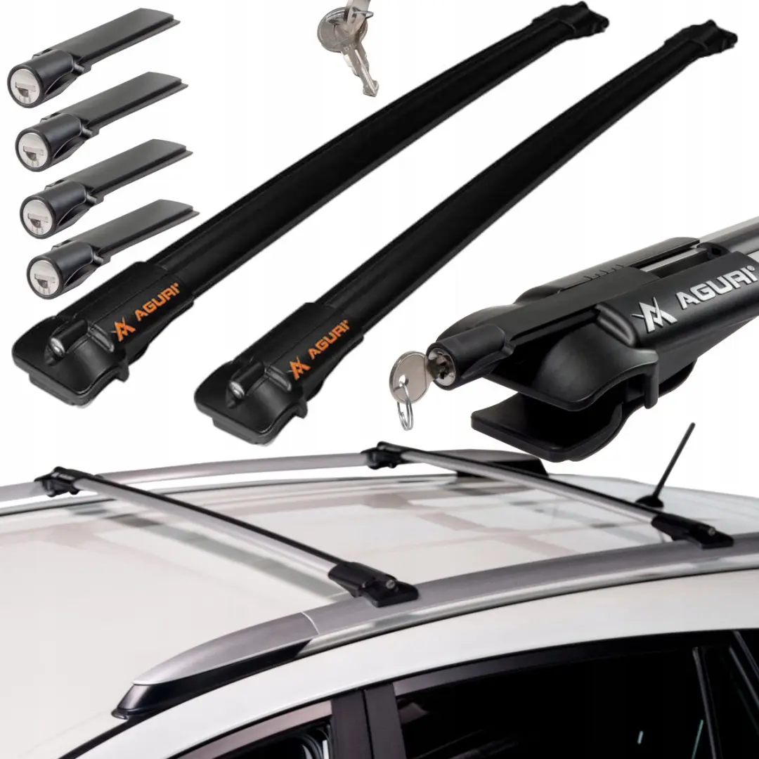 Aguri Prestige II S6 Dakdragers Zwart voor Mercedes C W203 (04-06)