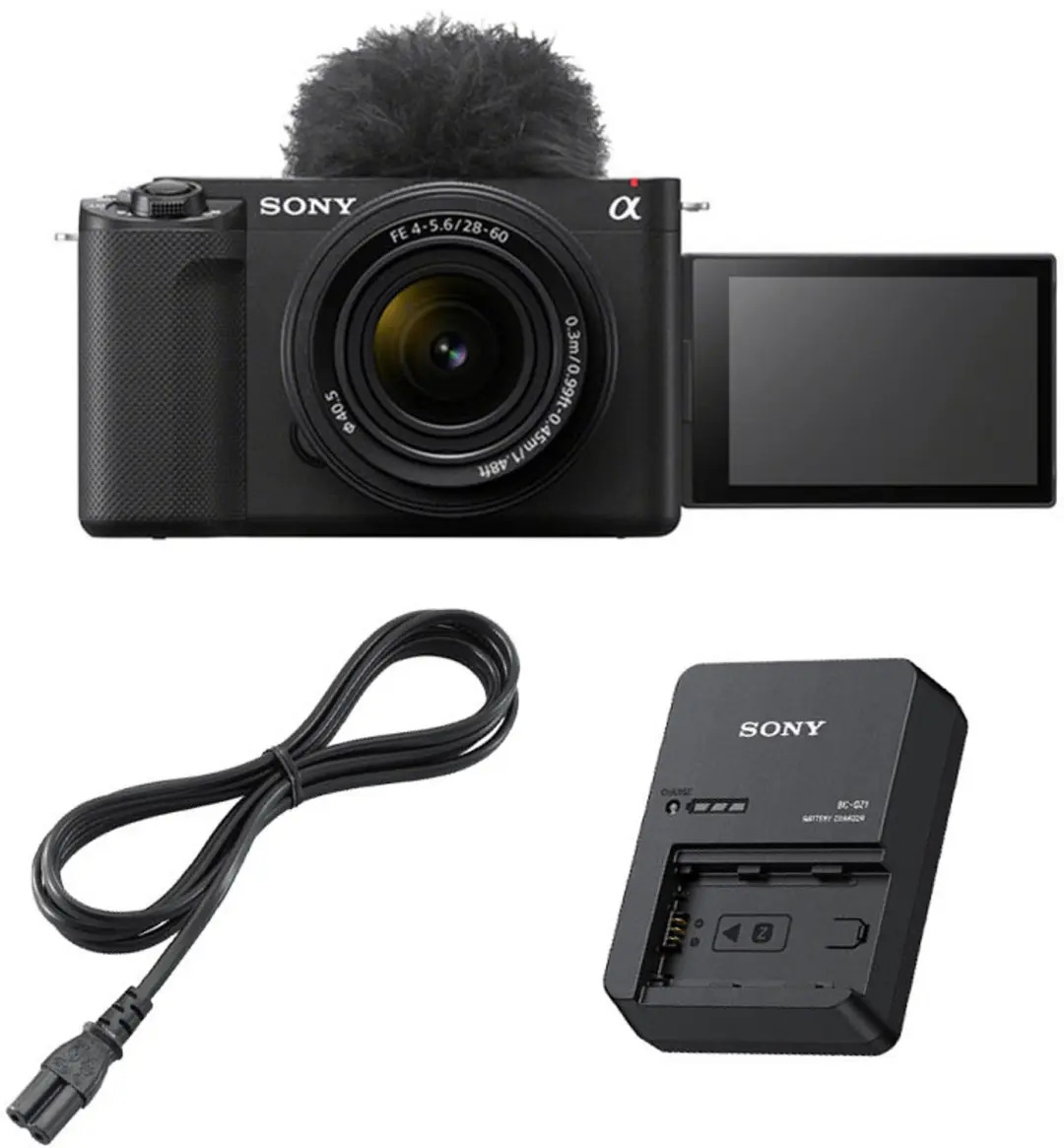 SONY ZV-E1 + FE 28-60 f/4-5.6 + BC-QZ1 Ladegerät
