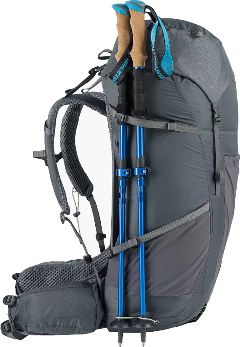 Highlander Outdoor Ben Nevis Petrol Rugzak 65L - Blauw - afbeelding 4 van 6