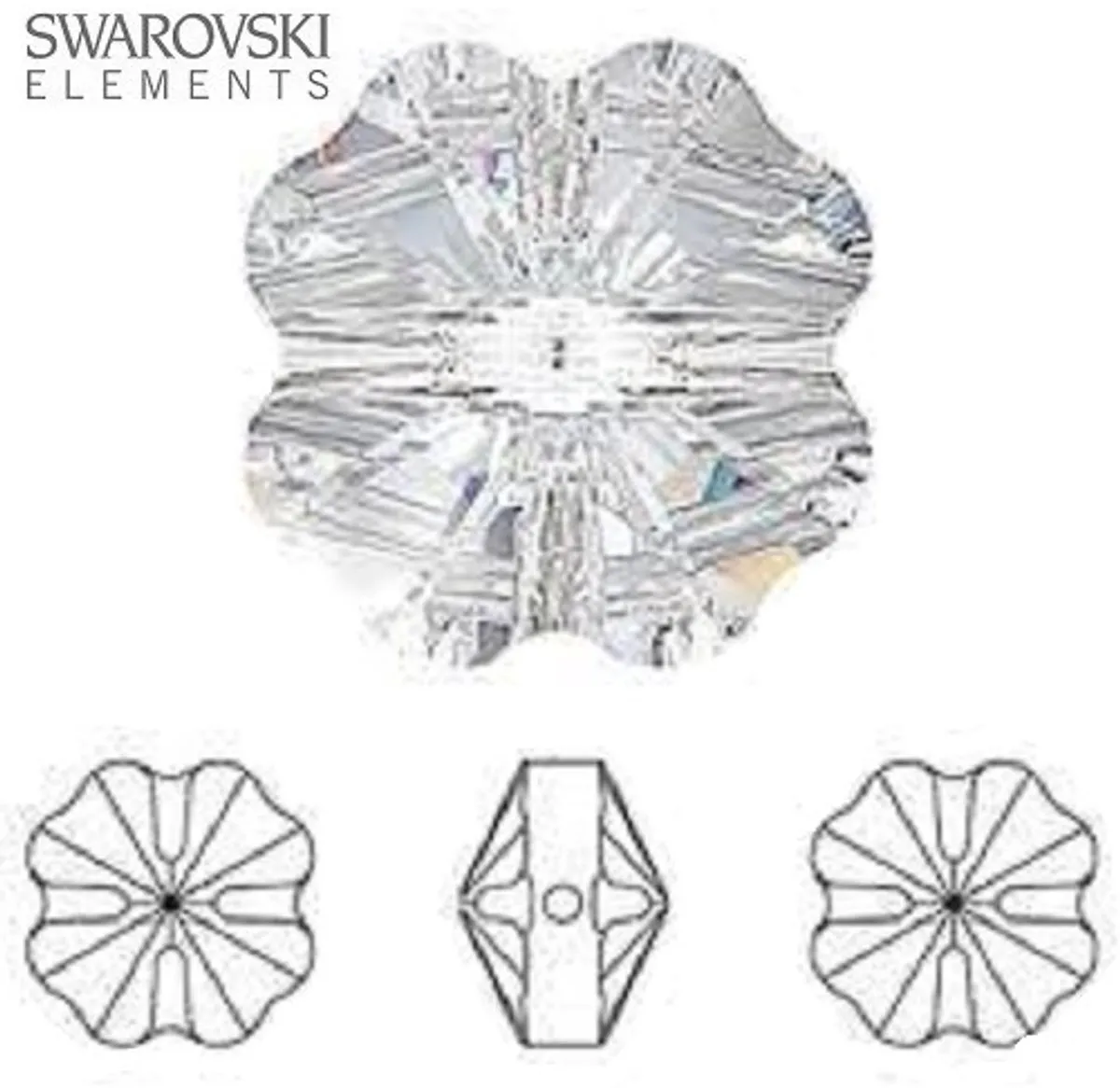 Swarovski Elements Klaver kralen 12mm