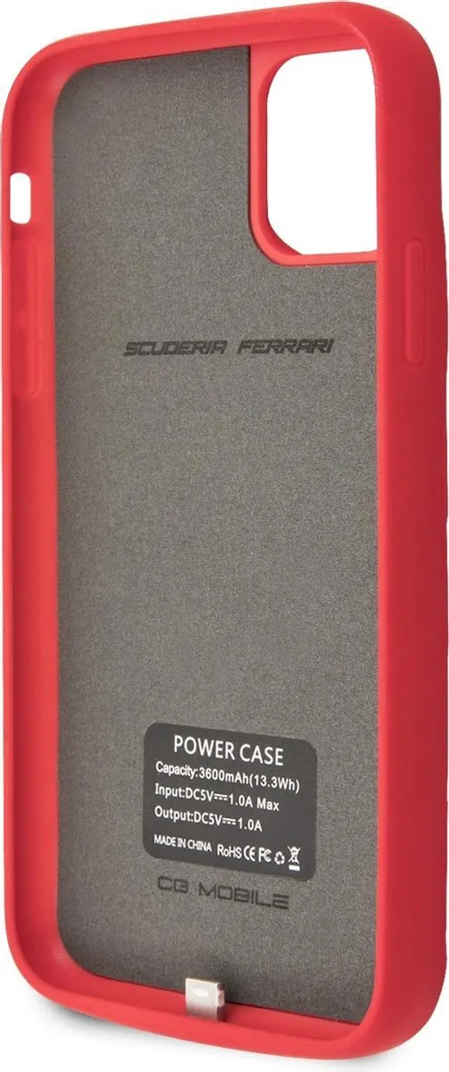 Ferrari iPhone 11 Pro Max full cover power case lichtgewicht - Rood