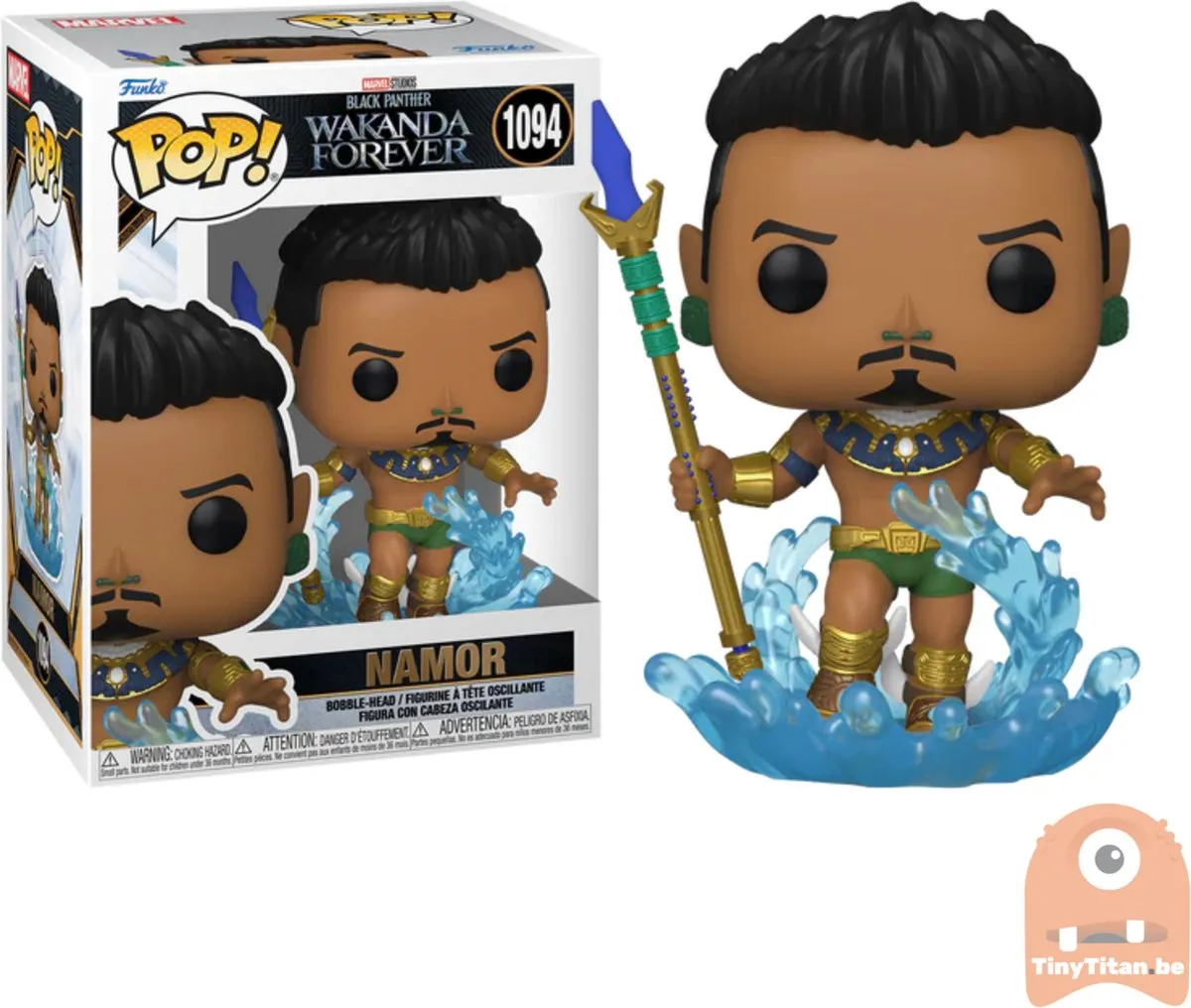 Funko Black Panther - Black Panther: Wakanda Forever POP! Marvel Namor 9 cm Verzamelfiguur - Multicolours