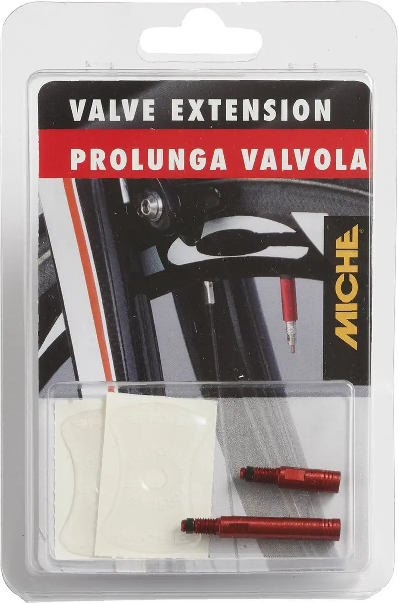 Miche Ventielverlenger 60mm - Rood - Set van 2 - afbeelding 2 van 2
