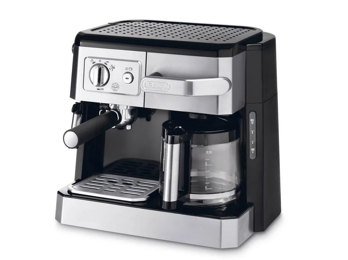 De'Longhi BCO421.S Combi Espressomachine - 2 Kopjes - 1,4L - Zwart/RVS - afbeelding 6 van 6