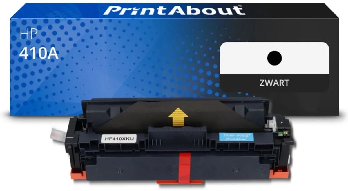 PrintAbout HP 410A CF410A Tonercartridge Zwart - 7.250 pagina's