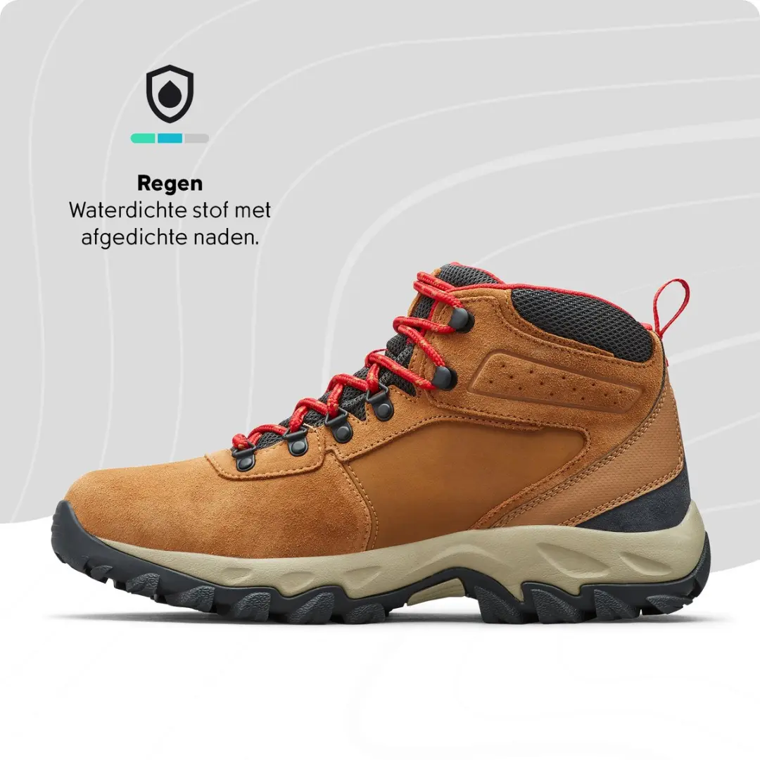 Columbia Newton Ridge Plus II Suede WP Wandelschoenen - Maat 40 - Mountain Red - afbeelding 4 van 6
