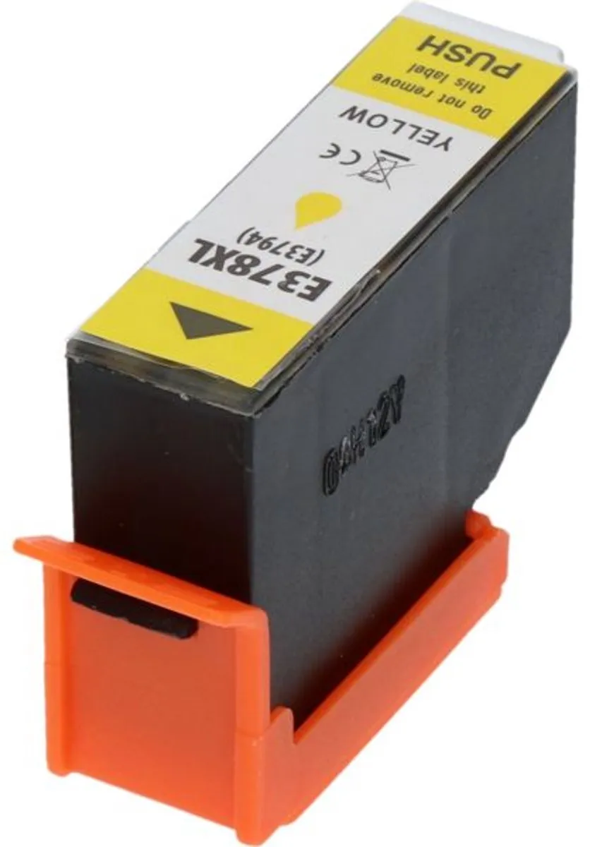 PrintAbout Inktcartridge C13T37944010 Geel - 900 pagina's - Epson
