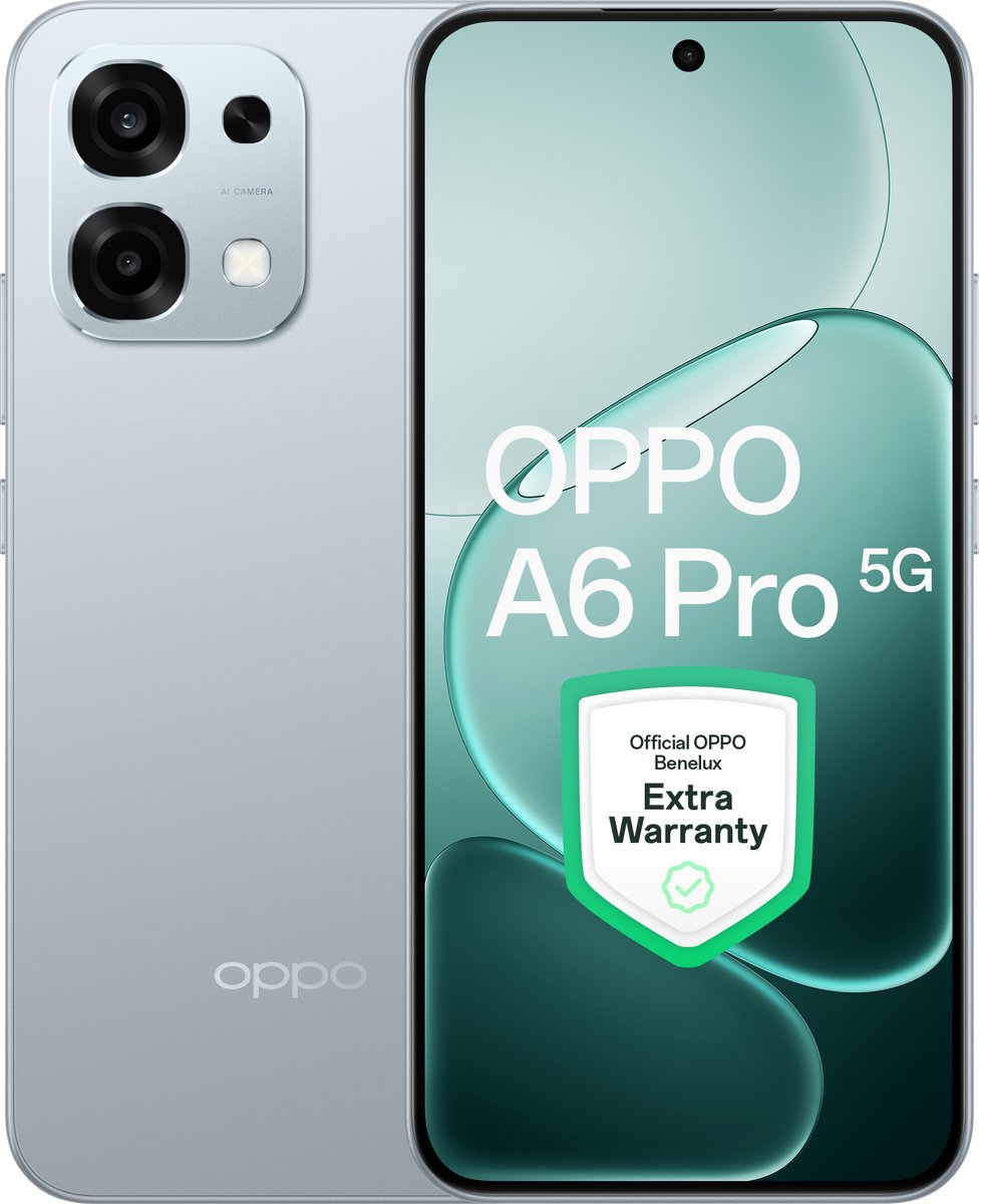 OPPO A6 Pro 5G 8+256GB Lunar Titanium - Extra Garantie