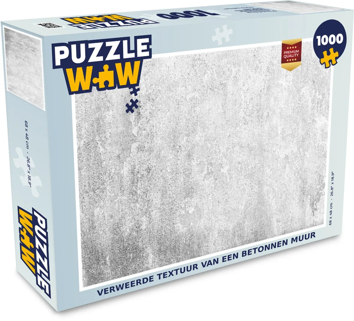 PuzzleWow Beton Legpuzzel 1000 Stuks - Multicolor
