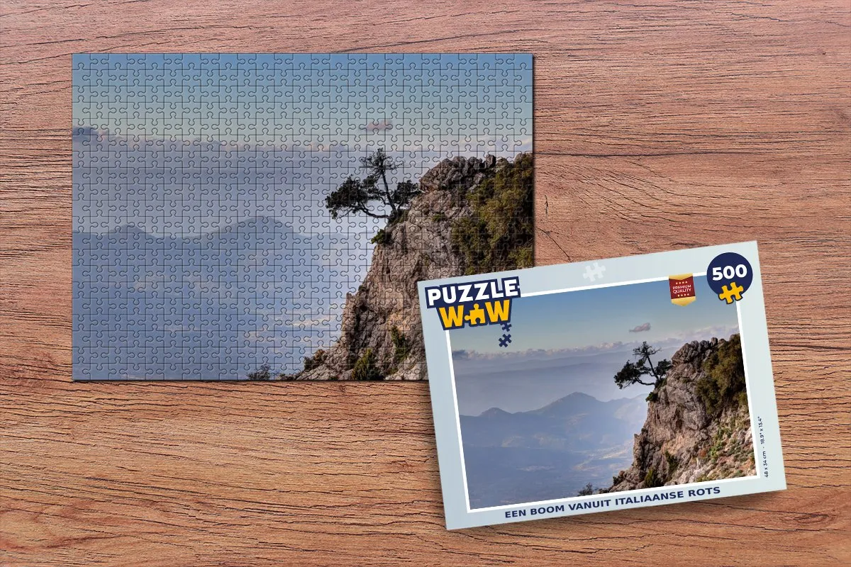 PuzzleWow Legpuzzel Boom Italië 500 Stuks - Multicolor
