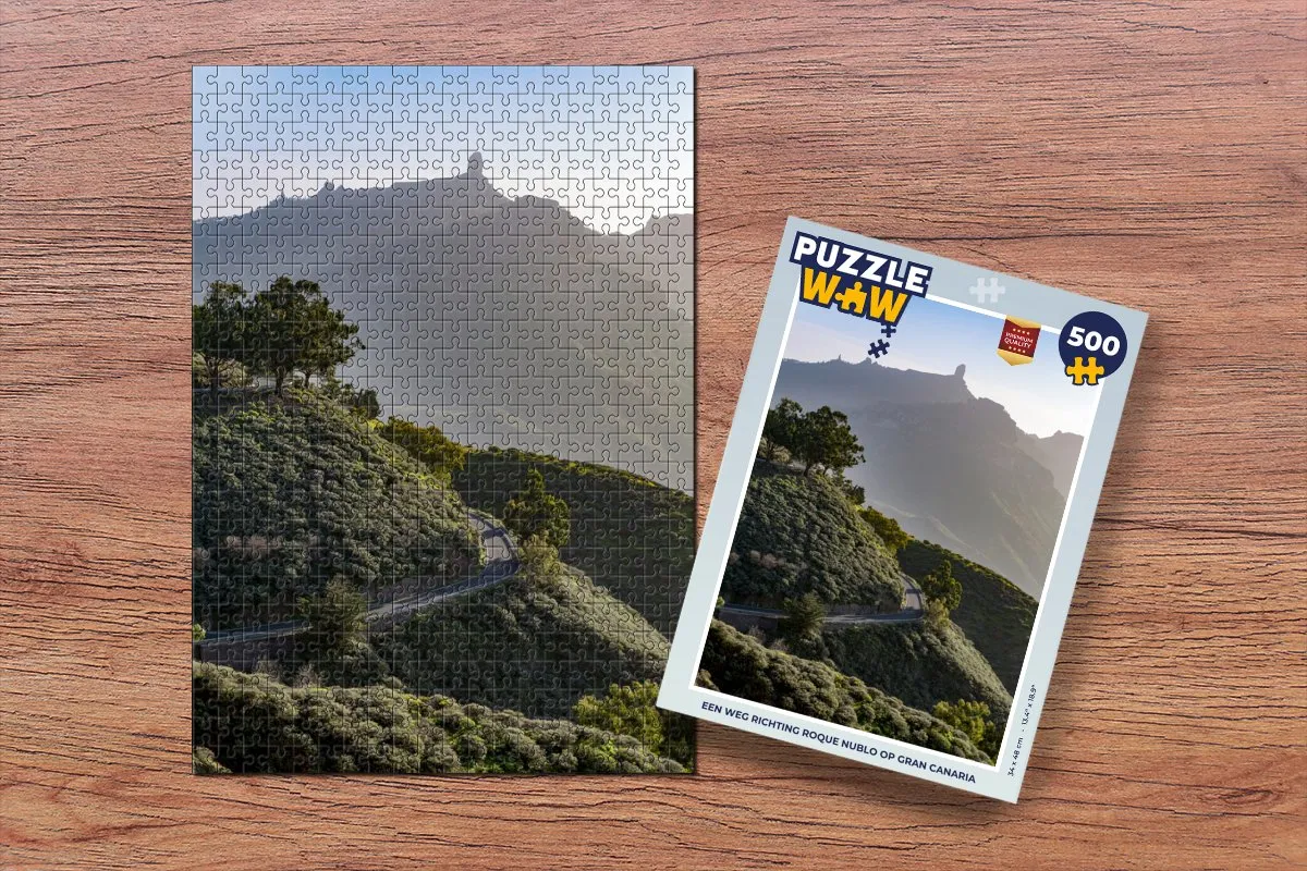 PuzzleWow Roque Nublo Gran Canaria Legpuzzel 500 Stuks - Multicolor